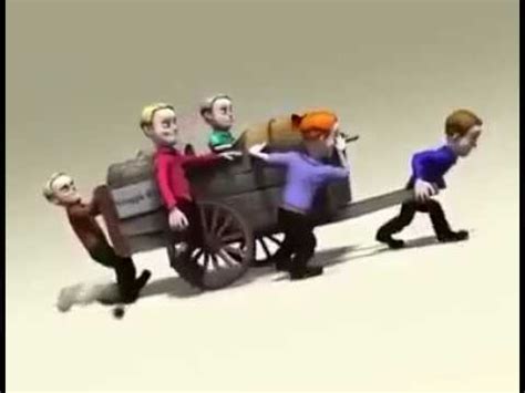 Ilustrasi membangun tim seperti mendorong gerobak ini - YouTube
