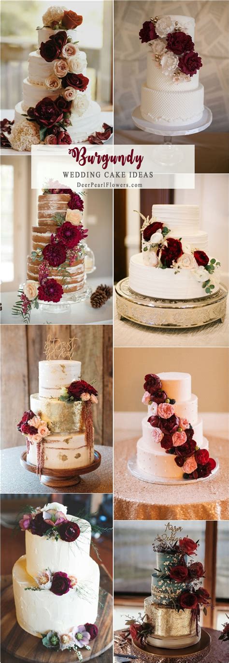 Top 20 Burgundy Wedding Cakes Youll Love 2024 Dpf