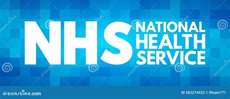Nhs National Health Service Acronym Concept Editorial Photography