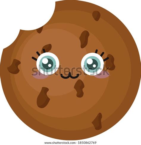 Cookie Eyes Illustration Vector On White Stock Vector Royalty Free 1850862769 Shutterstock