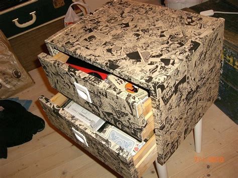 Comic Strip Night Stand · A Drawer Dresser · Decoupage