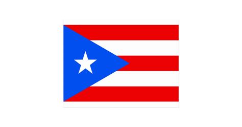 Large Puerto Rican Flag Postcard