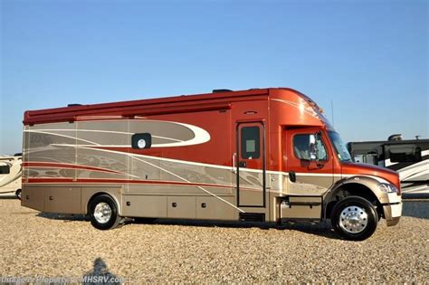 The newest member of the dynamax lineup, the europa is built on a freightliner® m2 106b chassis with a cummins® b 6.7 turbo diesel engine, bringing all the power and strength you need in a class c. 2017 Dynamax Corp RV DX3 36FK Super C RV for Sale at MHSRV ...