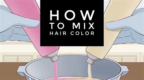 How To Mix Hair Color Youtube