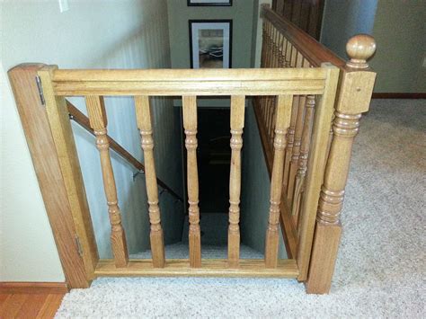 Diy Stair Gate With Extra Spindles And Railing