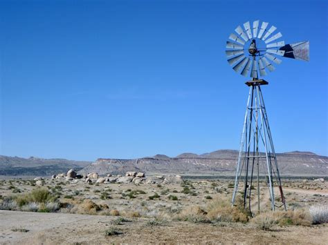 Water Tower Windmill Mojave National Preserve California
