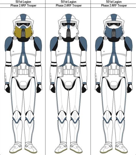 501st Phase 2 Arf Trooper By Marcusstarkiller Star Wars Trooper Star