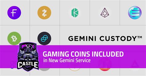 Gemini Offers Custody of Gaming Coins with Gemini Custody ...