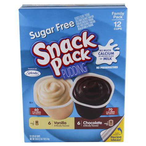 Snack Pack Sugar Free Chocolate And Vanilla Puddings 12 Ct 325 Oz Shipt