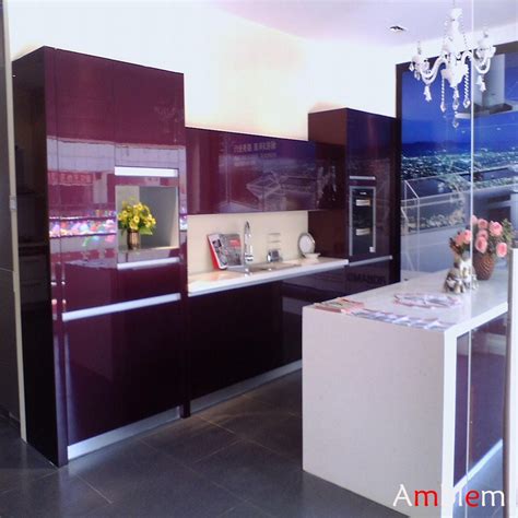 Modern white lacquer cabinet credenza with eight drawers, circa 1980s. purple Lacquer kitchen cabinet - Amblem (China ...