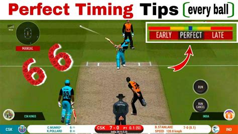 Real Cricket 20 Timing Tips Real Cricket 20 Batting Tips Youtube
