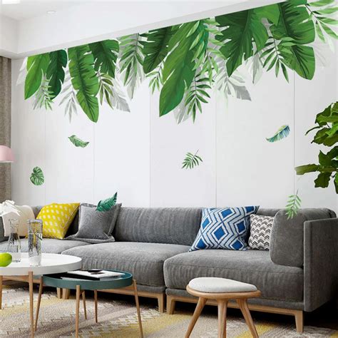 See more ideas about home, home decor bedroom, home decor. Tropical Rainforest Canopy Plant Leaves Wall Mural ...