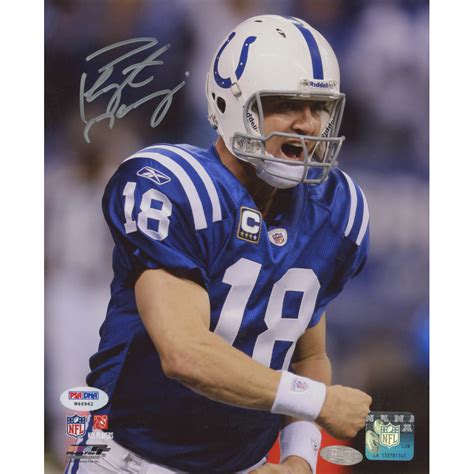 Peyton manning shares bevy of colts stories. Peyton Manning Signed Colts 8x10 Photo (PSA COA ...
