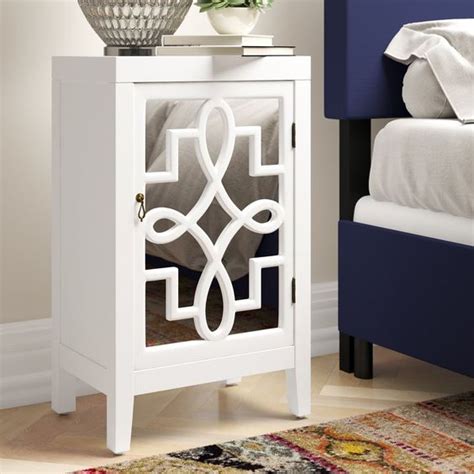 Beautiful Mirrored Nightstand With Great Storage Space Inside Love