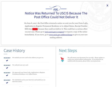 The processing time may range by years from one case. Initial Review Status AFTER GreenCard Approval - Returned Mail Notice - HELP! - Adjustment of ...