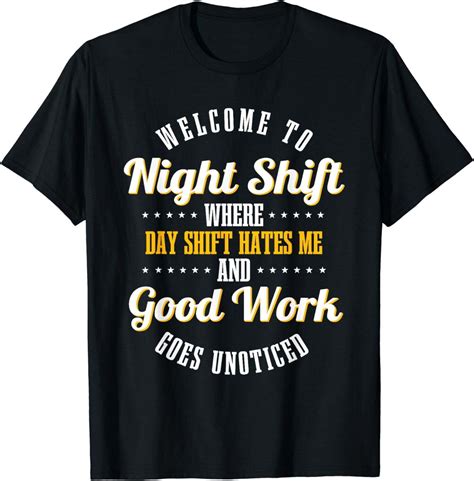 Night Shift Squad: Trendy Shirts for the Nocturnal Workforce - Walmart.com