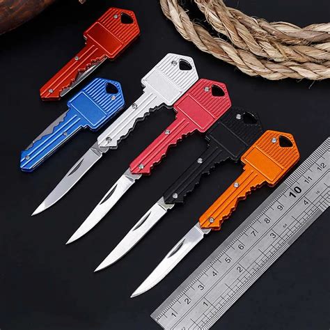 6colors Multifunction Key Chain Portable Key Knife Foldable Knife