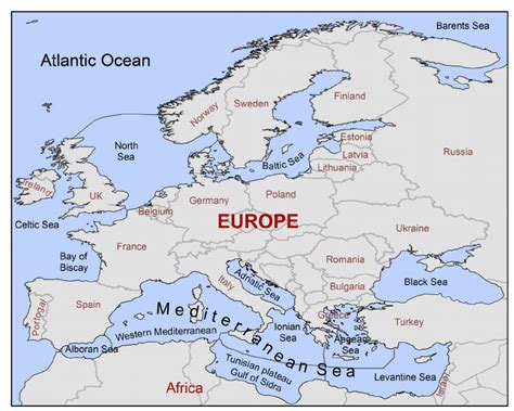 Seas In Europe ~ Elamp