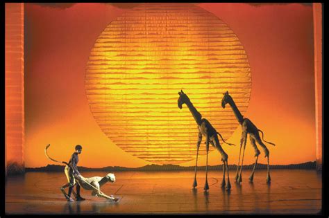 Spectacular Set From The Lion King At The Minskoff Theatre On