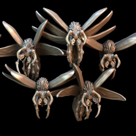 3d Printable Molochs Winged Sons Swarn By Ezipion Digital Store