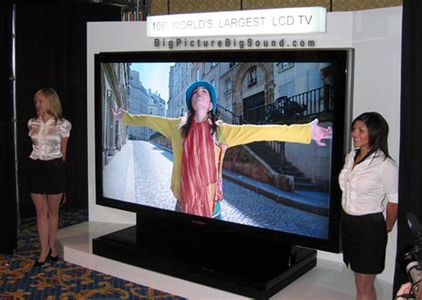 Ces Sharp Unveils New 108 Inch Aquos Lcd Hdtv