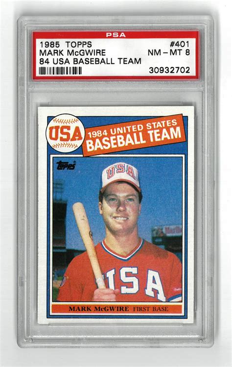 Free shipping on hundreds of items. Lot Detail - Mark McGwire PSA 8 1985 Topps Rookie Card