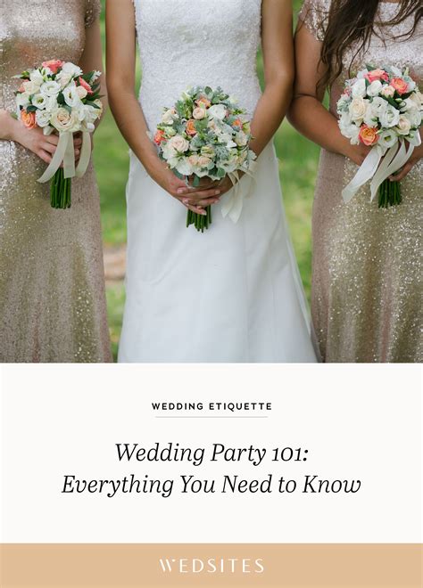 Wedding Party 101 Everything You Need To Know ♥ Wedsites Blog Wedding Party Wedding Planning