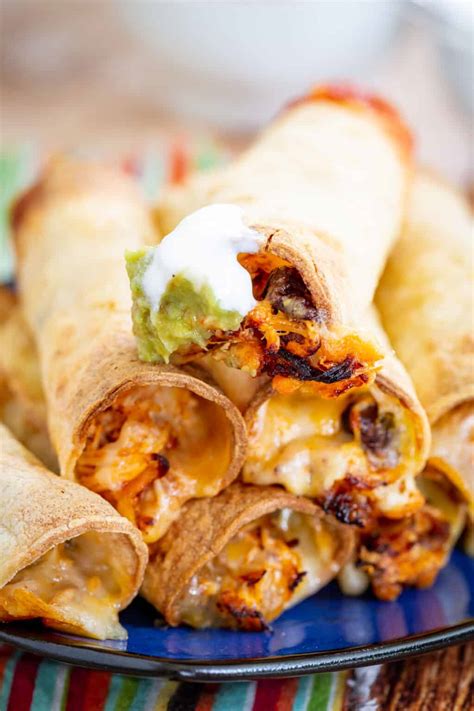 Cheesy Chicken Taquitos Easy Air Fryer Appetizers