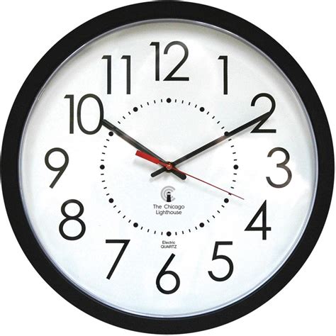 Chicago Lighthouse 67801103 Chicago Lighthouse Electric Wall Clock