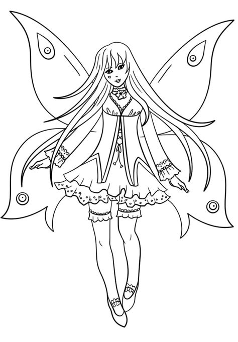 Top More Than 152 Anime Fairy Coloring Pages Latest Dedaotaonec