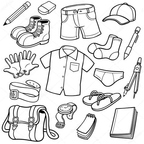 Conjunto de ropa — Vector de stock © sararoom #40647091