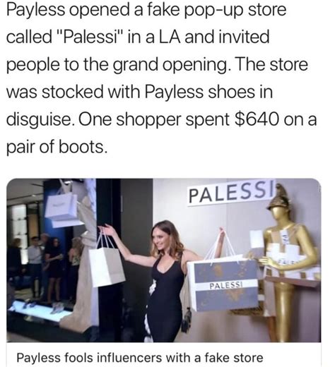 Payless Opened A Fake Pop Up Store Called Palessi In A La And Invited People To The Grand