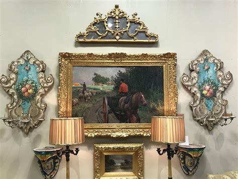 Gaslamp antiques & decorating mall | with a combined 50,000 square feet between our two stores, gaslamp and gaslamp too, we offer the highest quality in antiques, vintage finds and home decor in our 300 booths. 1898 Frans Van Leemputten Oil Painting $27,500 Dealer #469 ...