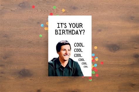 Printable Jake Peralta Birthday Card Cool Cool No Doubt Etsy