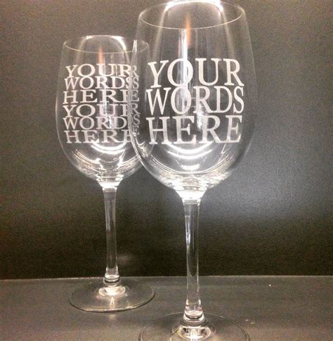 Personalised Wine Glass Create Your Own Message By Greenandco