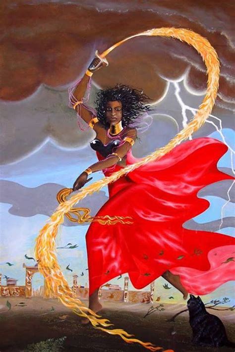 The Divine Moon Oya Orisha Oya Goddess African Mythology