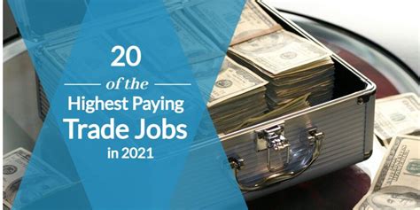 20 Of The Highest Paying Trade Jobs In 2021 The Trade Pages