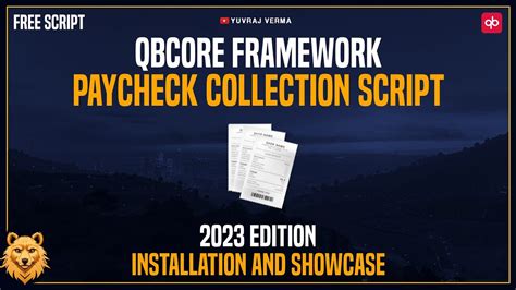 Qbcore Framework Paycheck Script Installation And Showcase Fivem