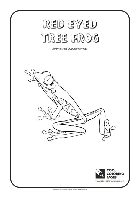 Cool Coloring Pages Red Eyed Tree Frog Coloring Page Cool Coloring