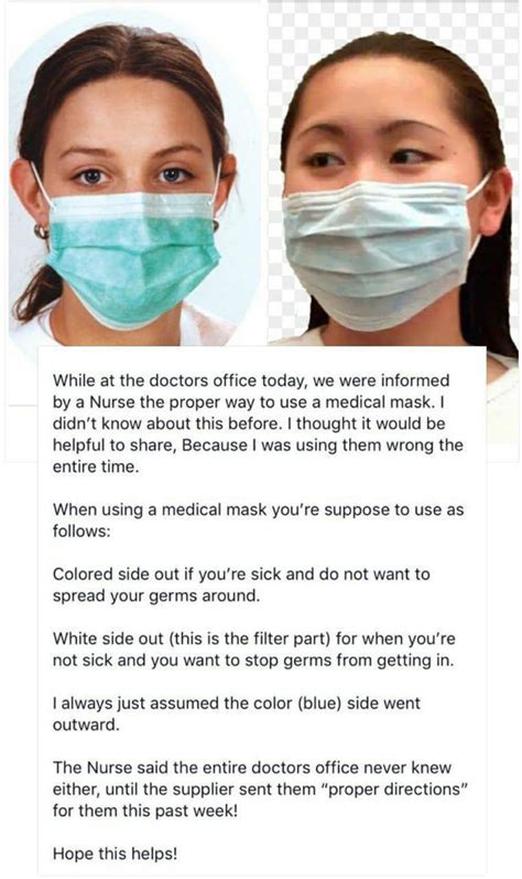 Warning This Whatsapp Forward About Wearing Masks Inside Out To