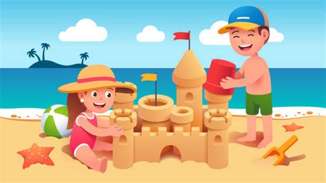 Building Sandcastles Illustrations Royalty Free Vector Graphics And Clip