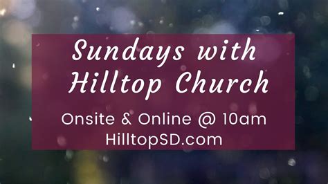 Hilltop Worship March 6 10am Youtube