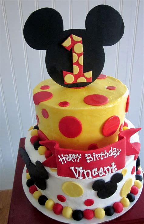 Darlin Designs Mickey Mouse First Birthday Cake And Smash Cake