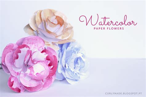 Tutorial Diy Watercolor Flowers Scrap Booking