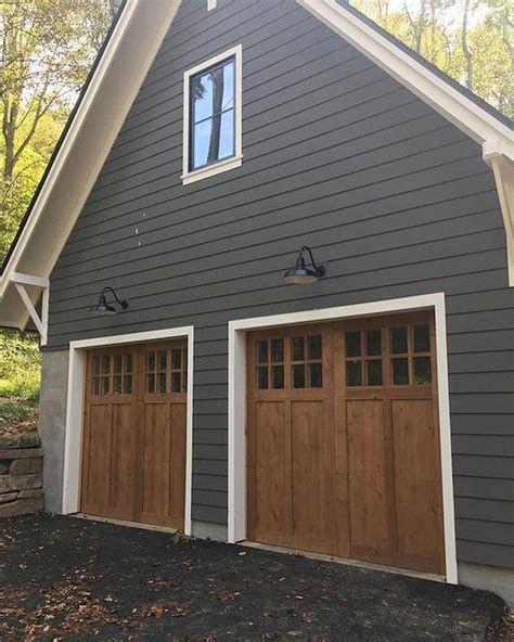 A bright red garage door can be the cherry on the cake that will make your house the most remarkable one in your neighborhood. Attractive photo #garagedoorsupdate | House paint exterior, Exterior paint colors for house ...