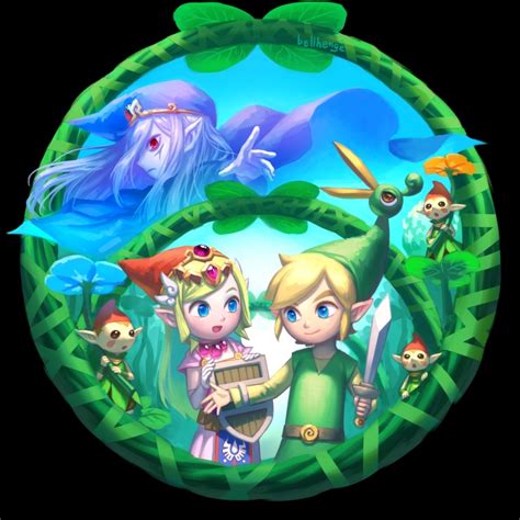 Bellhenge Ezlo Link Minish Princess Zelda Toon Link Toon Zelda