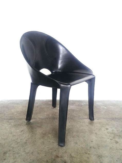 Hochwertiges leder und verchromter stahl. Mario Bellini - Cassina - Stuhl - CAB K-5 - Catawiki