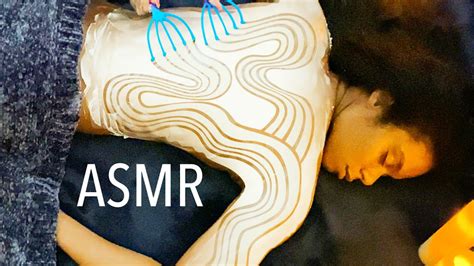 ️ the most relaxing asmr massage back tracing whispers tapping to sleep and stress relief at home