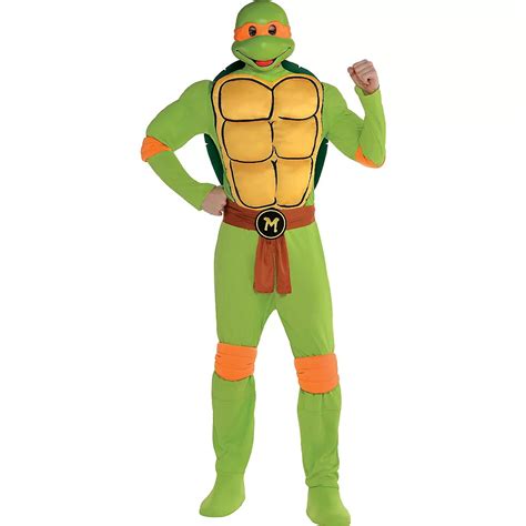 Adult Michelangelo Muscle Costume Teenage Mutant Ninja Turtles