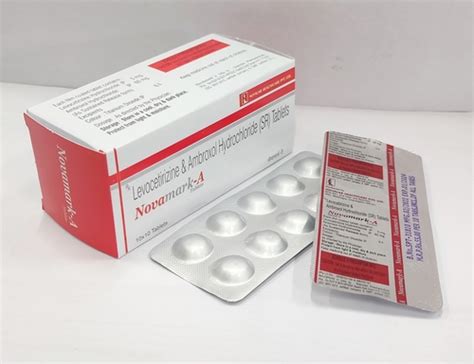 Levocetirizine And Ambroxol Hydrochloride Sr Tablets At Best Price In
